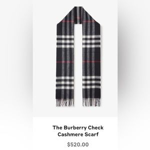 Burberry The Burberry Check Cashmere Scarf